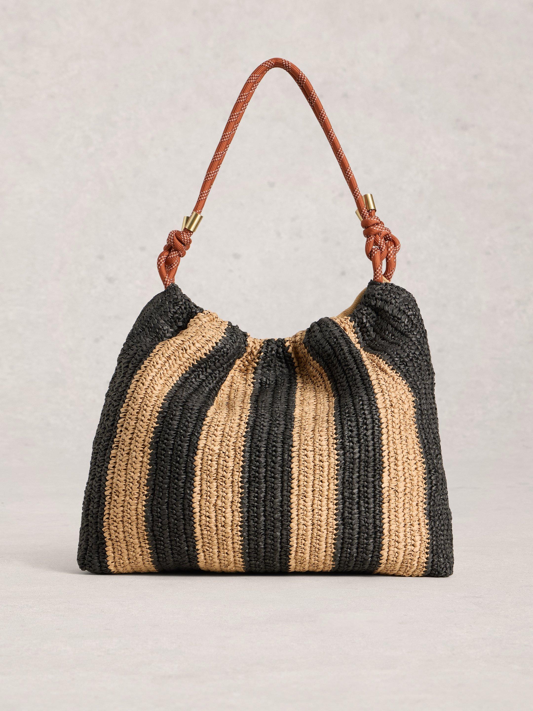 Callie Raffia Shoulder Bag