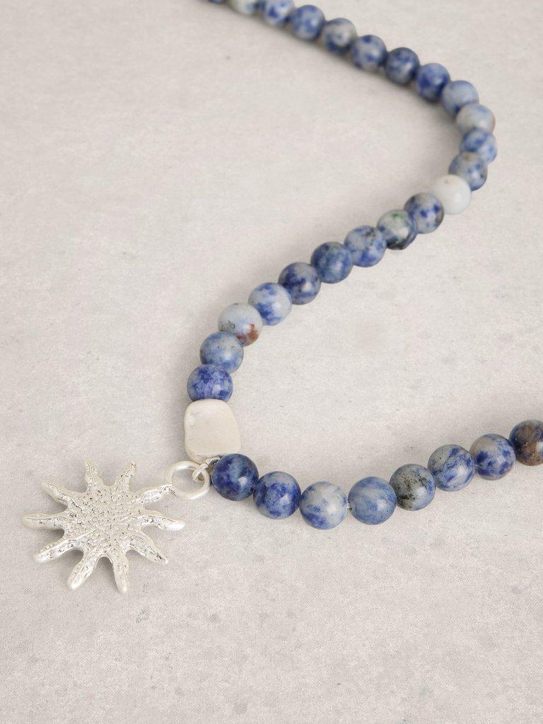 Star Charm Necklace in LGT BLUE - FLAT DETAIL