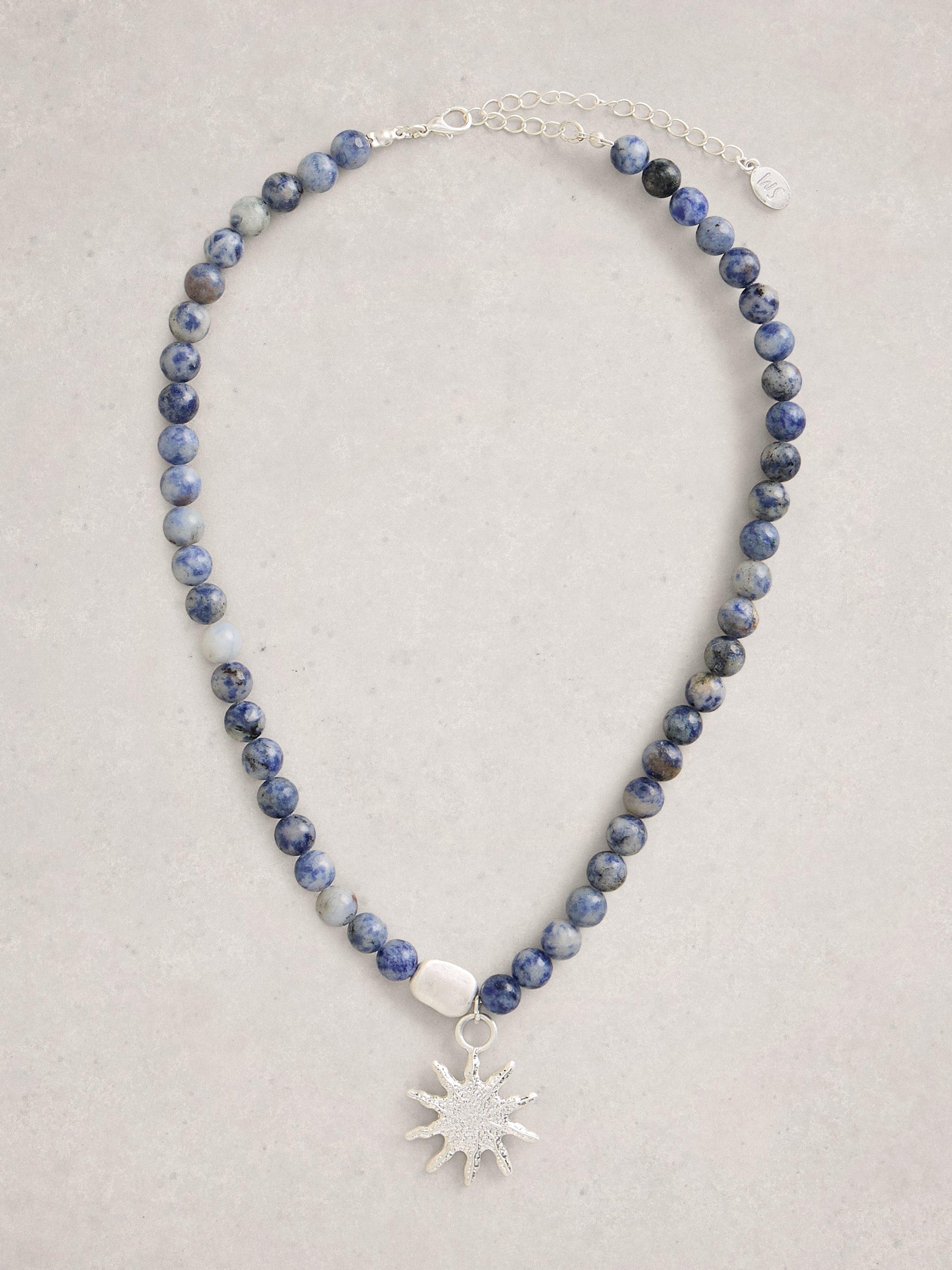 Star Charm Necklace in LIGHT BLUE | White Stuff bleufume 美品 
