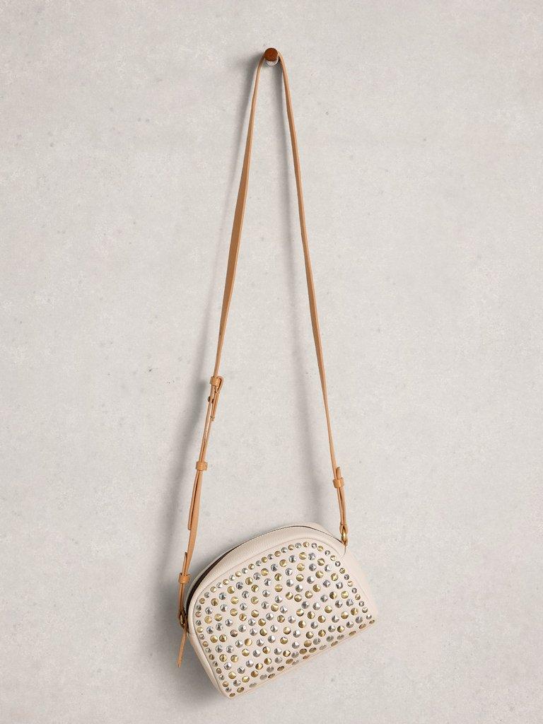 Bella Stud Crossbody Bag in IVORY MLT - FLAT FRONT