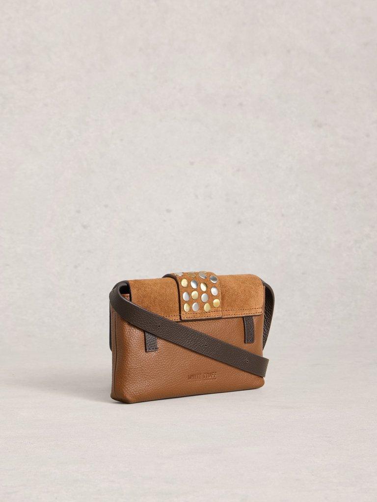 Tabby Landscape Mini Bag in MID TAN - FLAT BACK