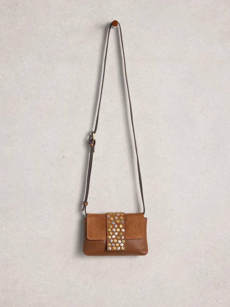 Tabby Landscape Mini Bag in MID TAN - FLAT FRONT