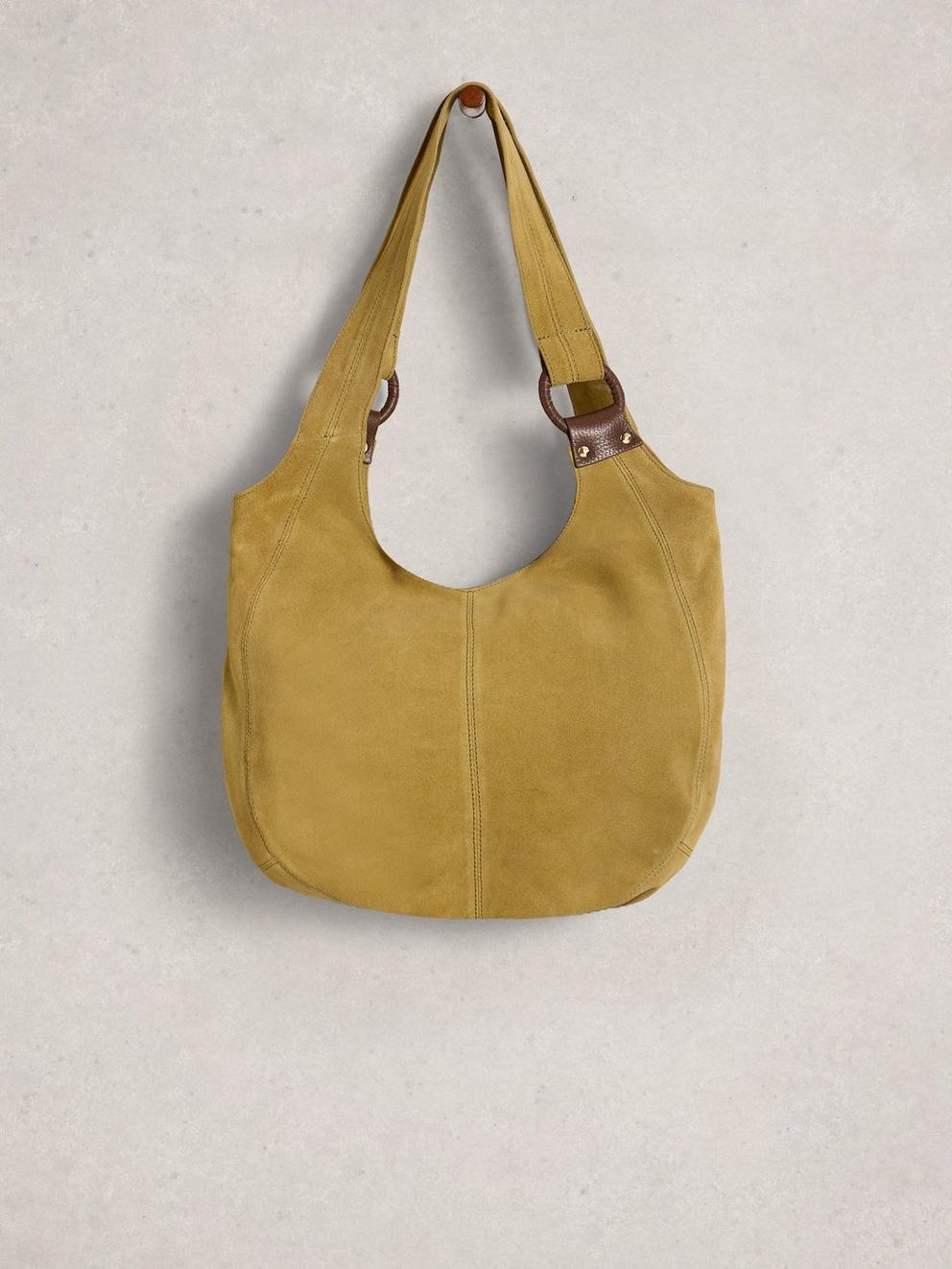 Saffy Shoulder Bag in MID GREEN - FLAT FRONT