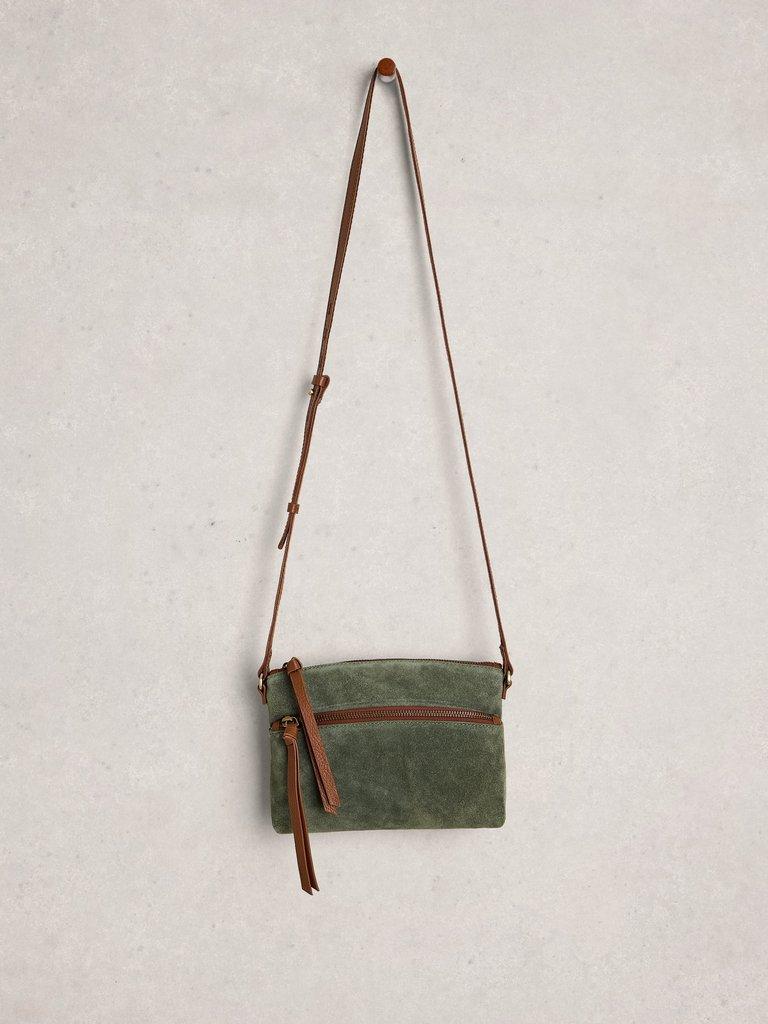 Hollie Mini Crossbody Bag in KHAKI GRN - FLAT FRONT