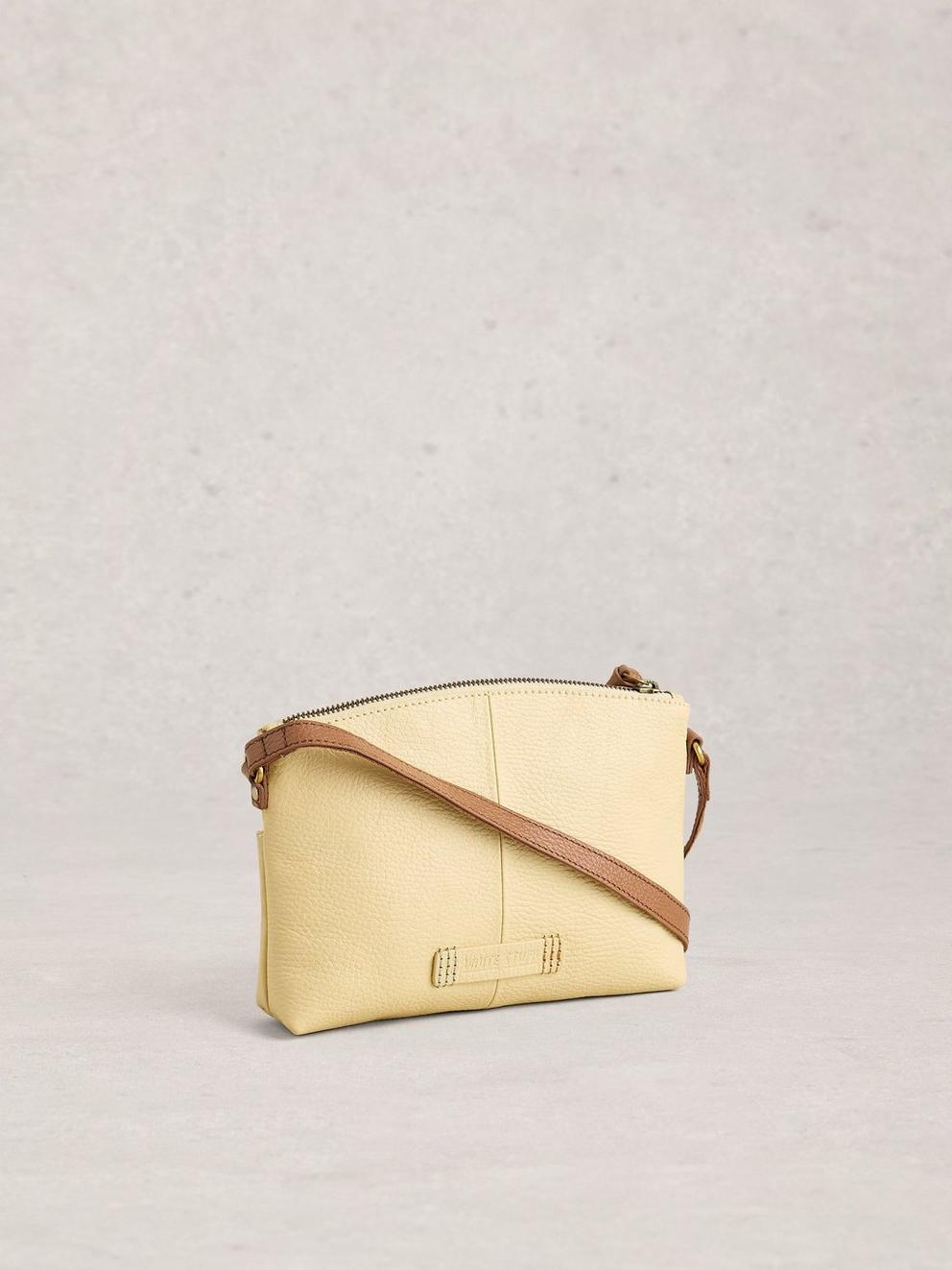 Hollie Mini Crossbody Bag in LGT YELLOW - FLAT BACK