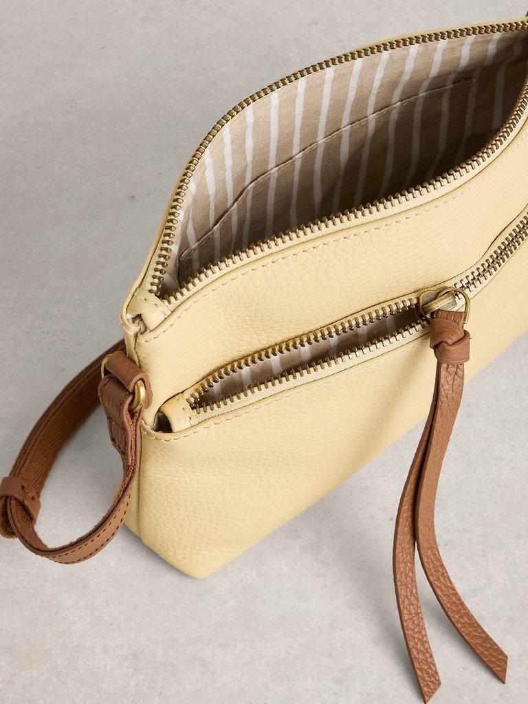 Hollie Mini Crossbody Bag in LGT YELLOW - FLAT DETAIL