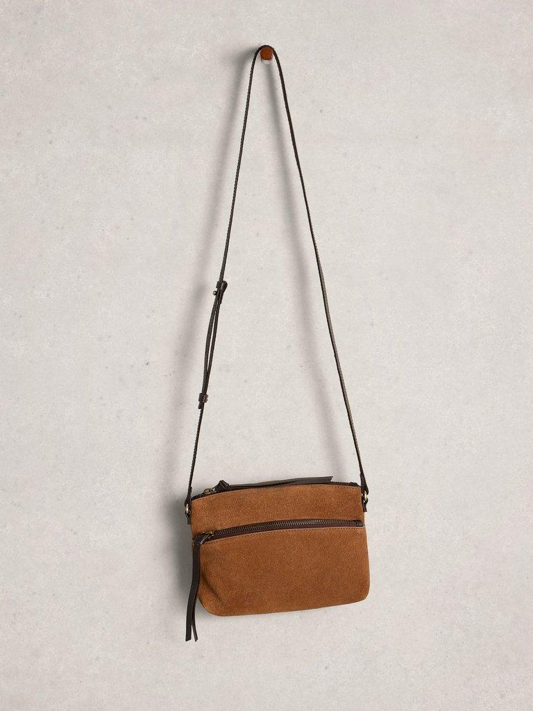 Hollie Mini Crossbody Bag in MID TAN - FLAT FRONT
