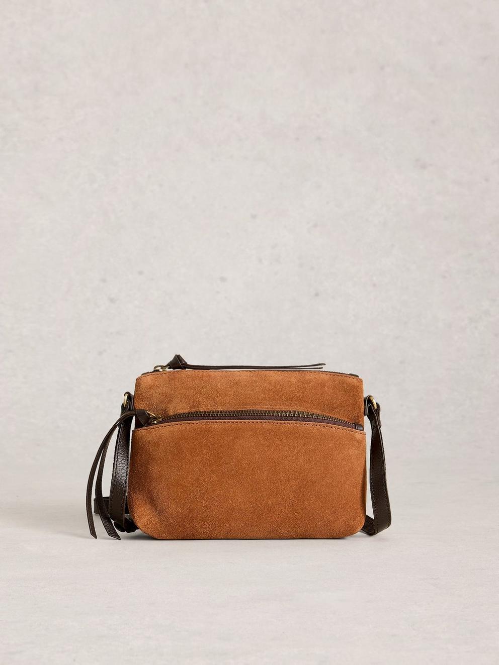 Hollie Mini Crossbody Bag in MID TAN - LIFESTYLE