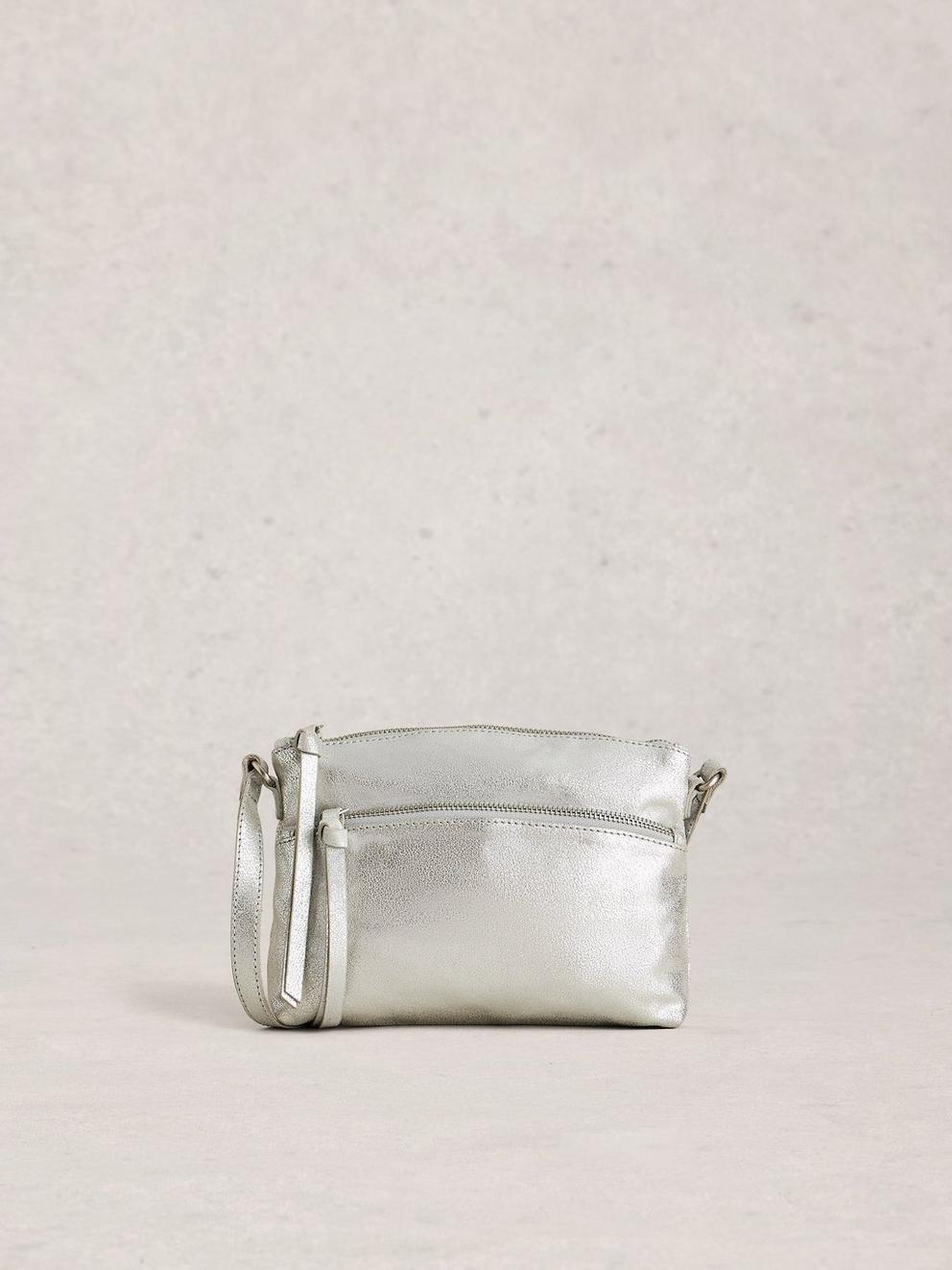 Hollie Mini Crossbody Bag in SLV TN MET - LIFESTYLE