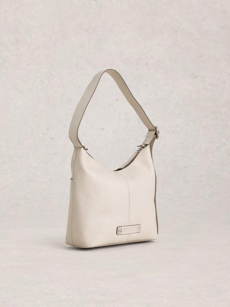 Sophia Mini Leather Crossbody in PALE IVORY - FLAT BACK