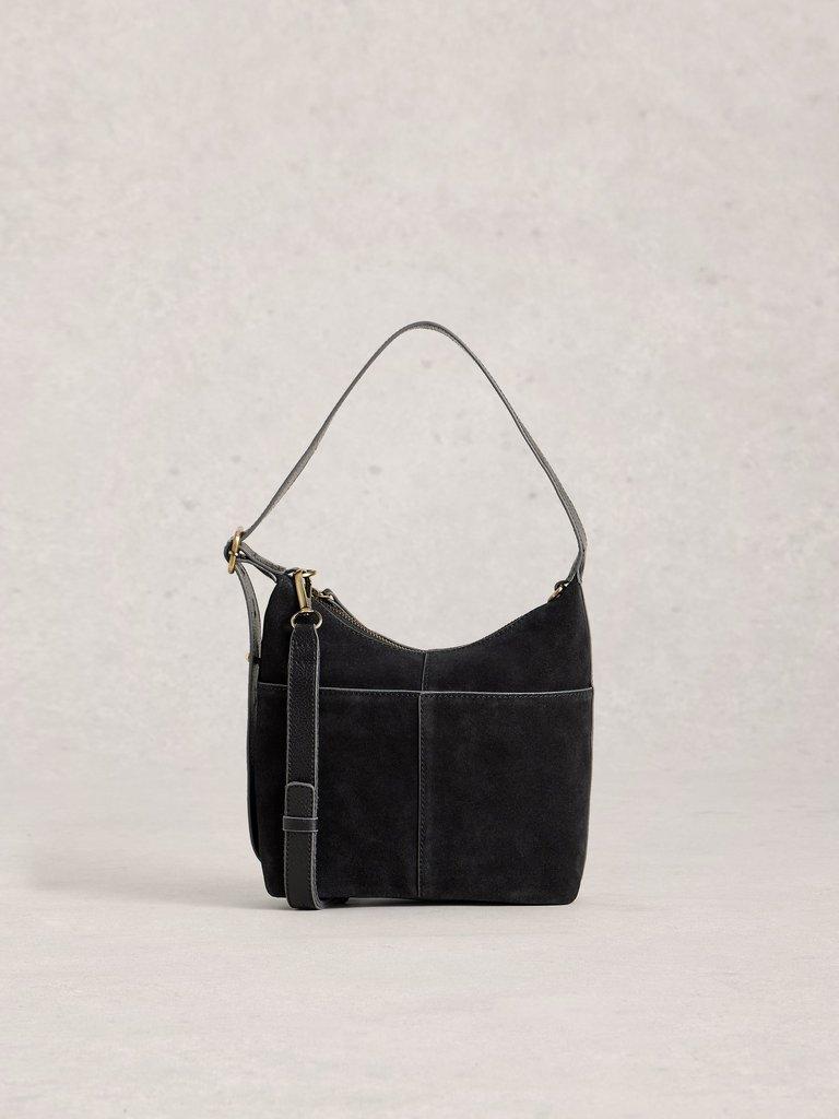 Sophia Mini Leather Crossbody in PURE BLK - LIFESTYLE