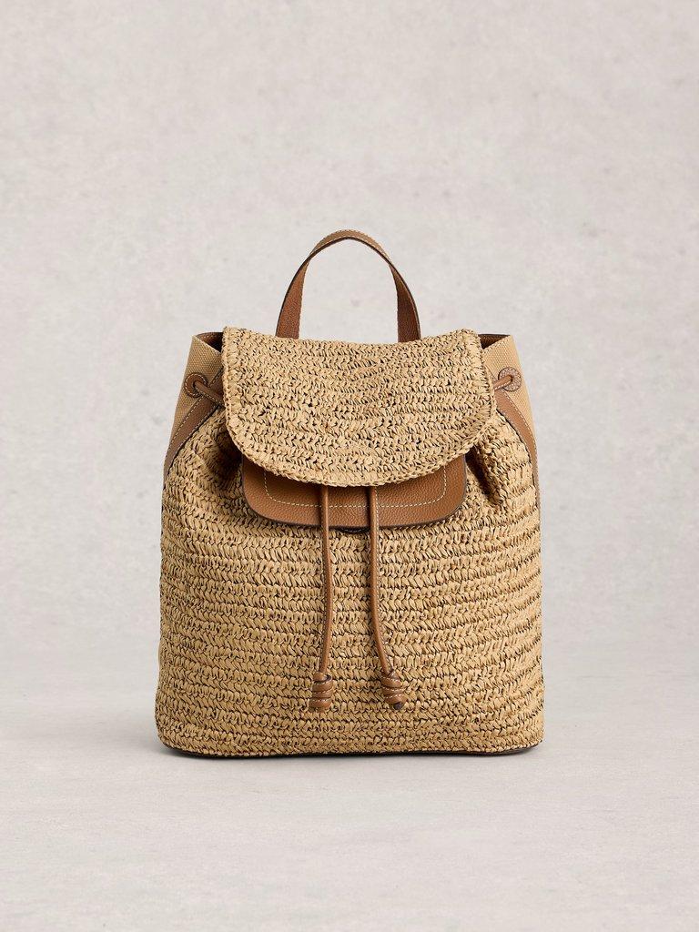 Isabel Button Backpack in LGT NAT - LIFESTYLE