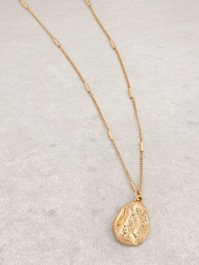 2PK Emmy Necklace and Earring in GLD TN MET - FLAT DETAIL