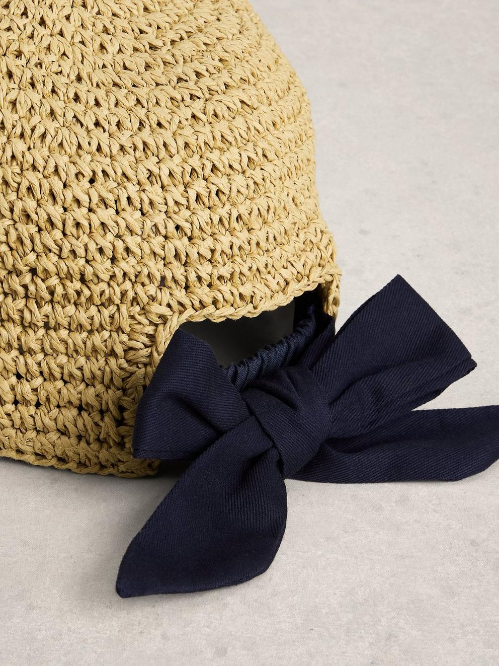 Weave Cap in NAT MLT - FLAT DETAIL