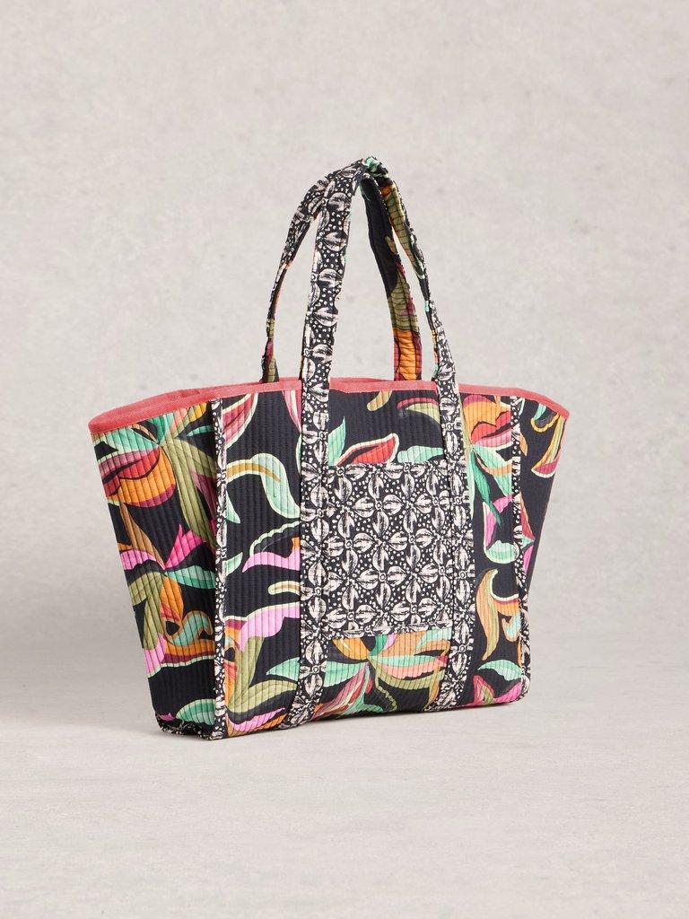 Riley Reversible Tote Bag in BLK PR - FLAT BACK