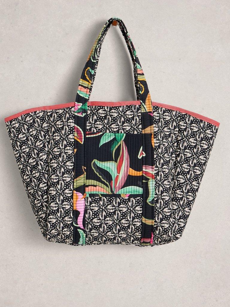 Riley Reversible Tote Bag in BLK PR - FLAT FRONT