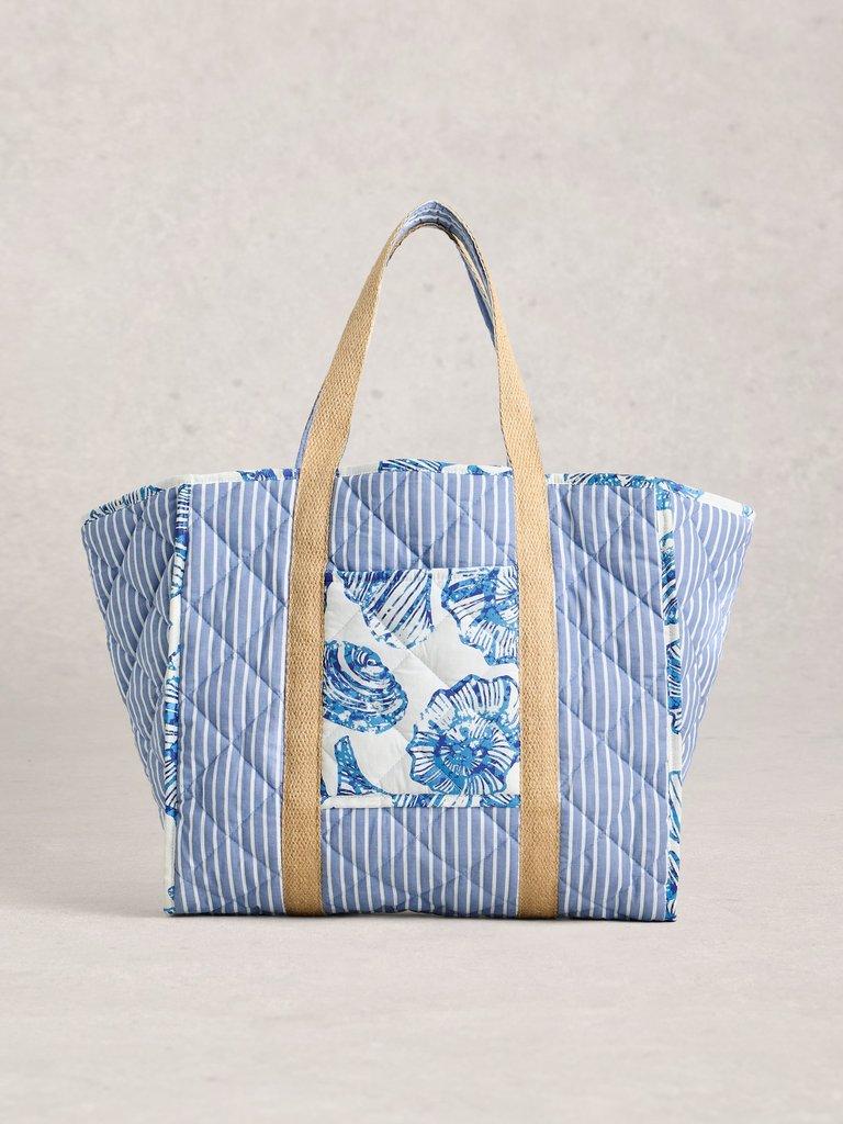 Riley Reversible Tote Bag in BLUE MLT - LIFESTYLE
