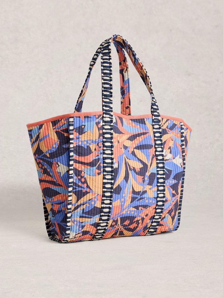 Riley Reversible Tote Bag in NAVY PR - FLAT BACK