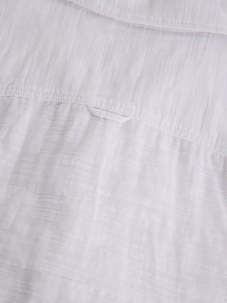 Denny SS Check Shirt in BRIL WHITE - FLAT DETAIL