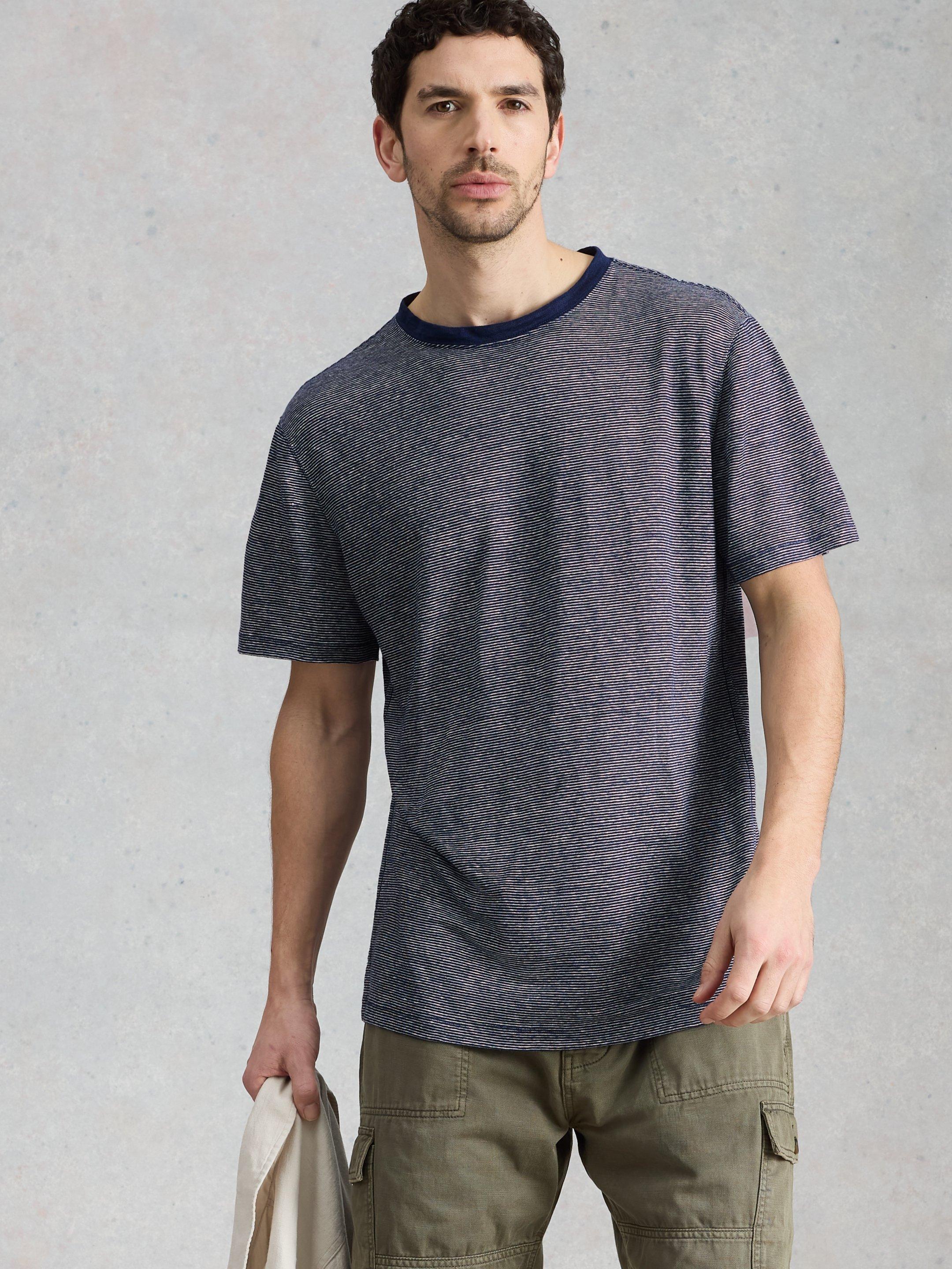 Abersoch Stripe Linen Tee