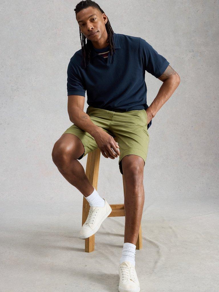 Thame Trophy Neck Polo in DARK NAVY - LIFESTYLE