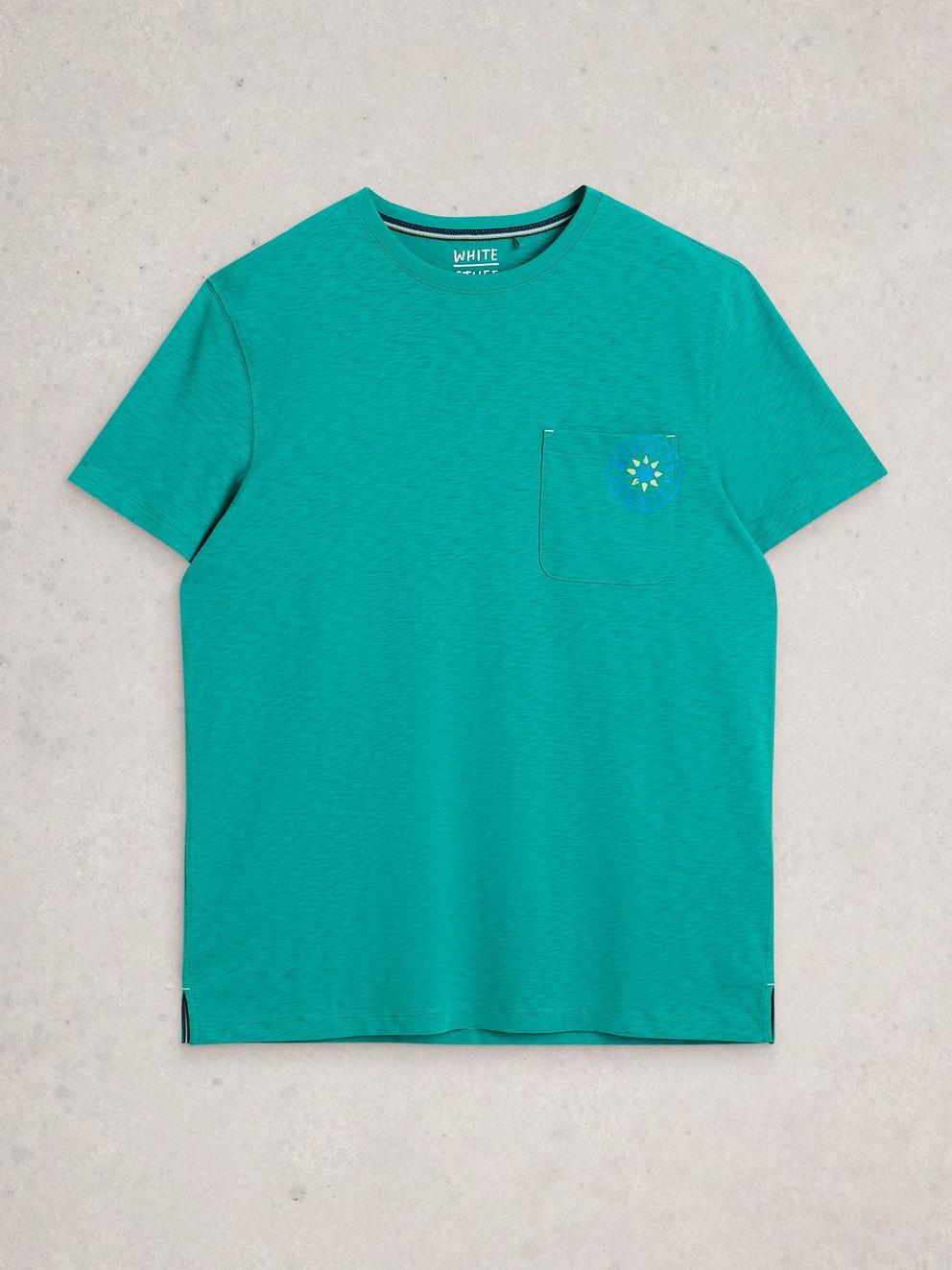 Abersoch Morocco Graphic Tee in GREEN PR - FLAT FRONT