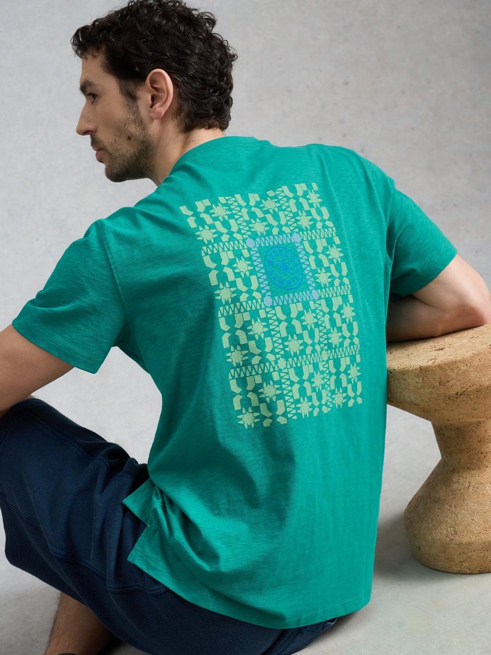 Abersoch Morocco Graphic Tee in GREEN PR - LIFESTYLE