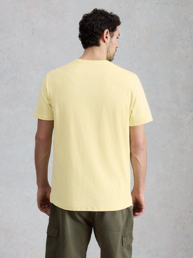 Abersoch Paradise Graphic Tee in YELLOW PR - MODEL BACK