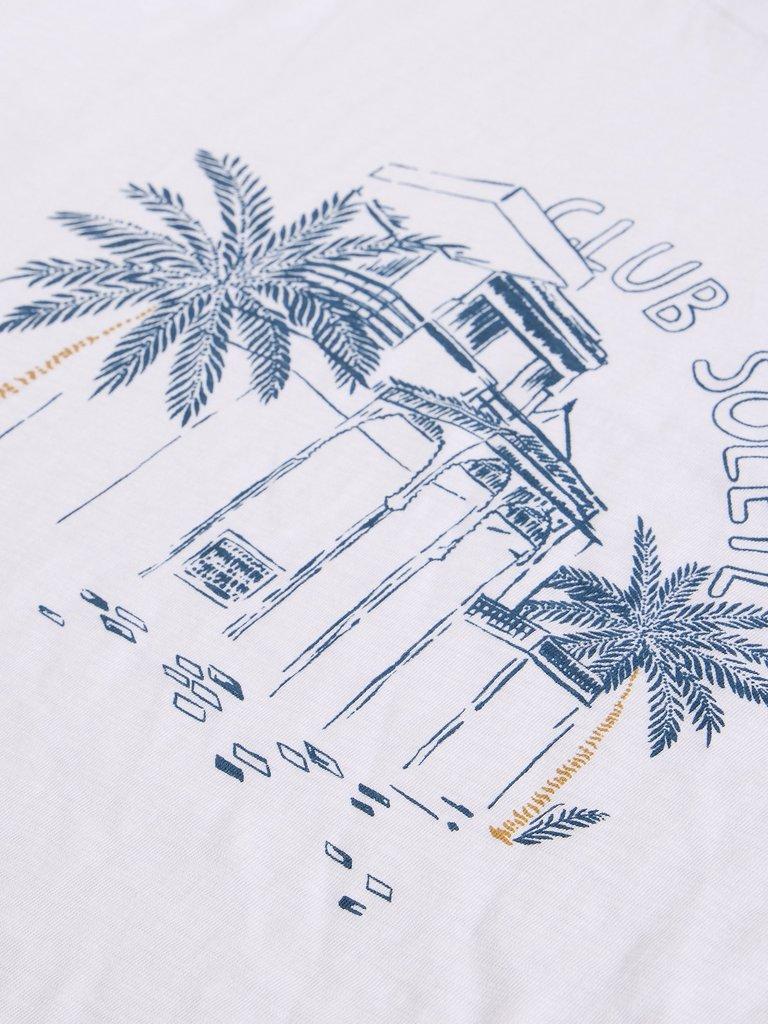 Abersoch Scenic Graphic Tee in WHITE PR - FLAT DETAIL