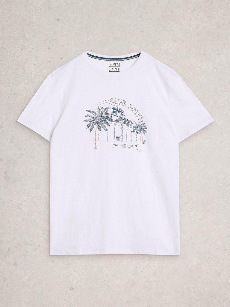 Abersoch Scenic Graphic Tee in WHITE PR - FLAT FRONT