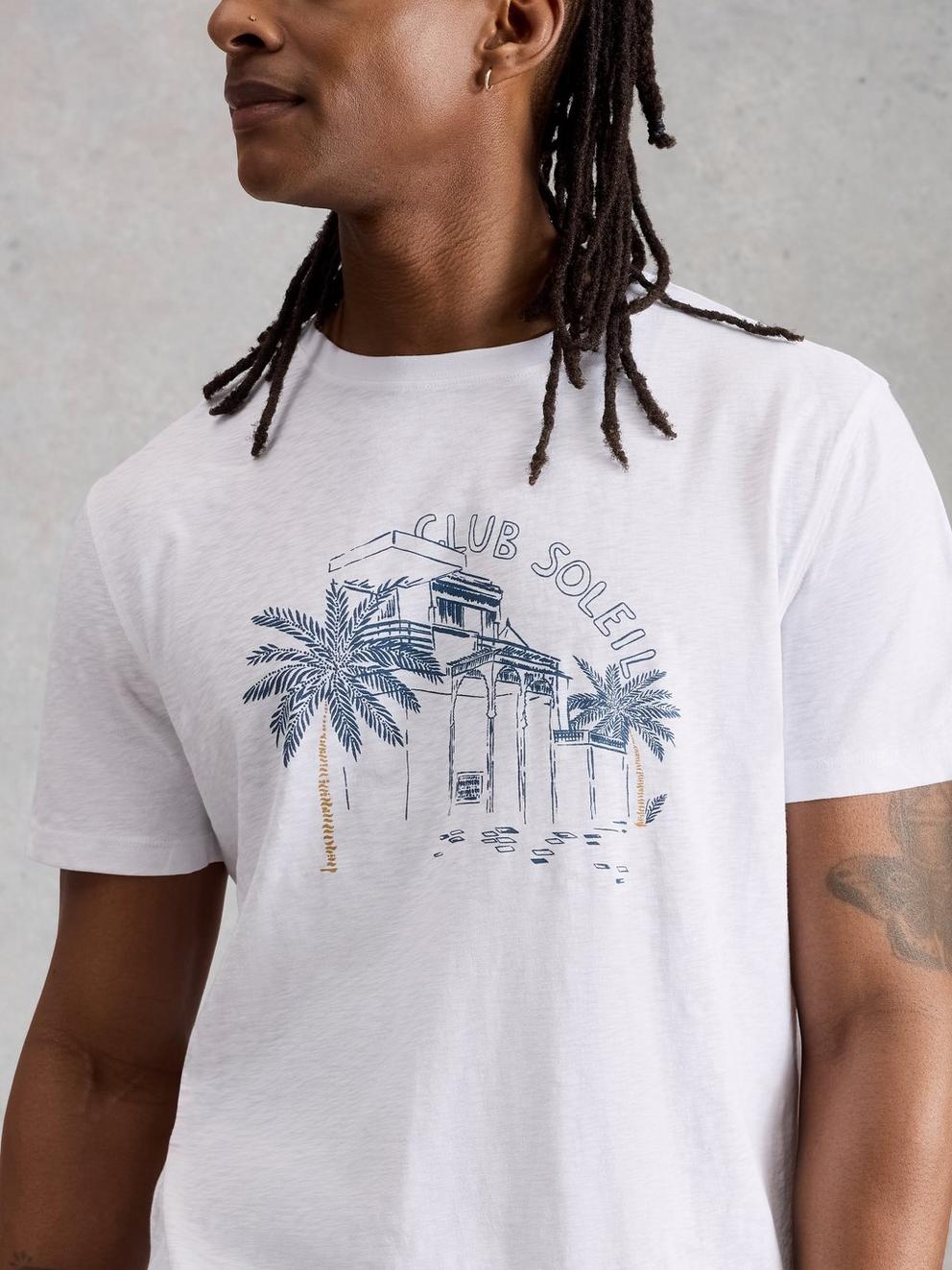 Abersoch Scenic Graphic Tee in WHITE PR - LIFESTYLE