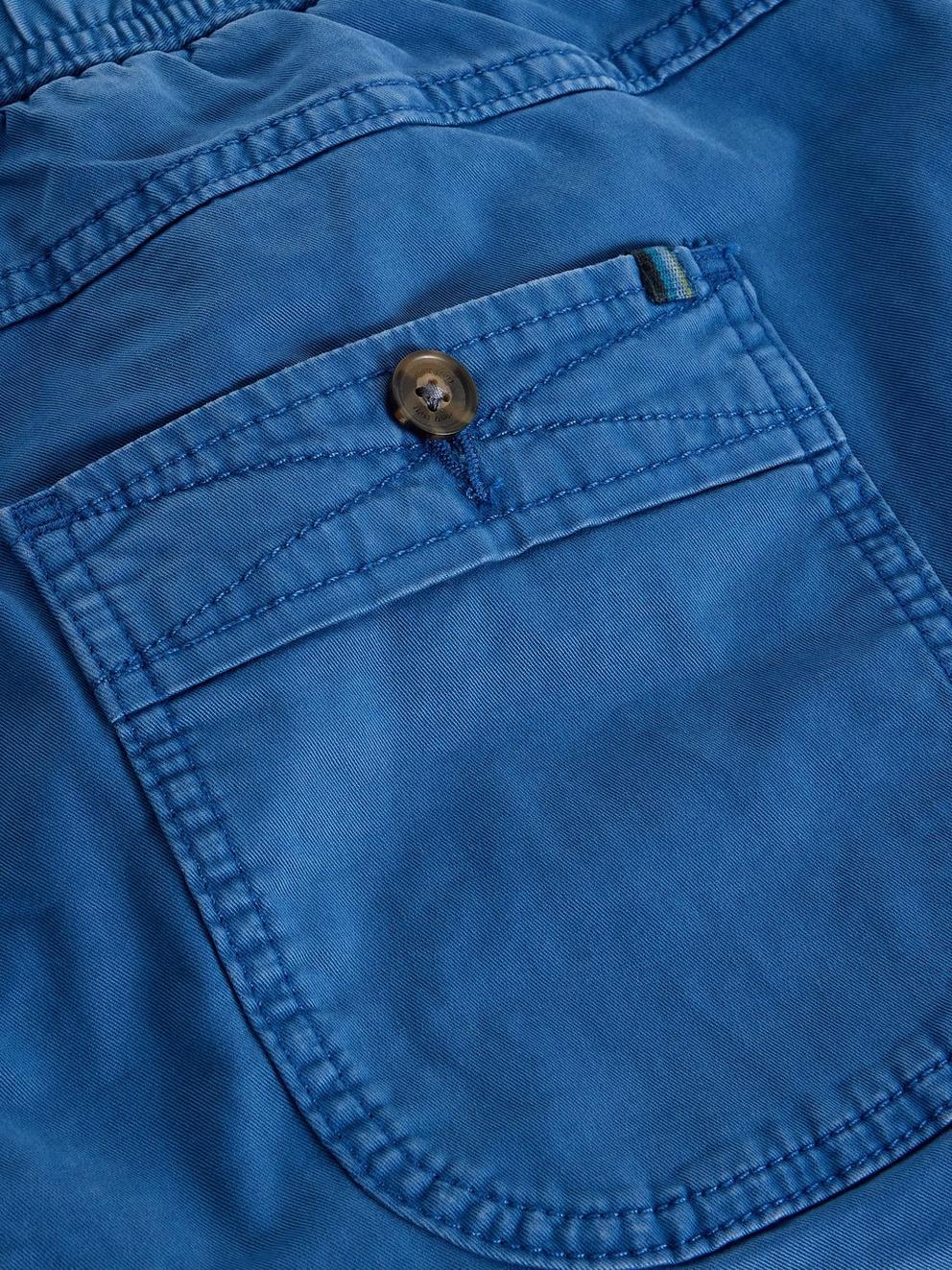 Sutton Drawstring Shorts in BRT BLUE - FLAT DETAIL