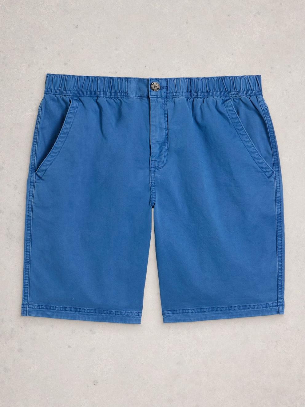 Sutton Drawstring Shorts in BRT BLUE - FLAT FRONT