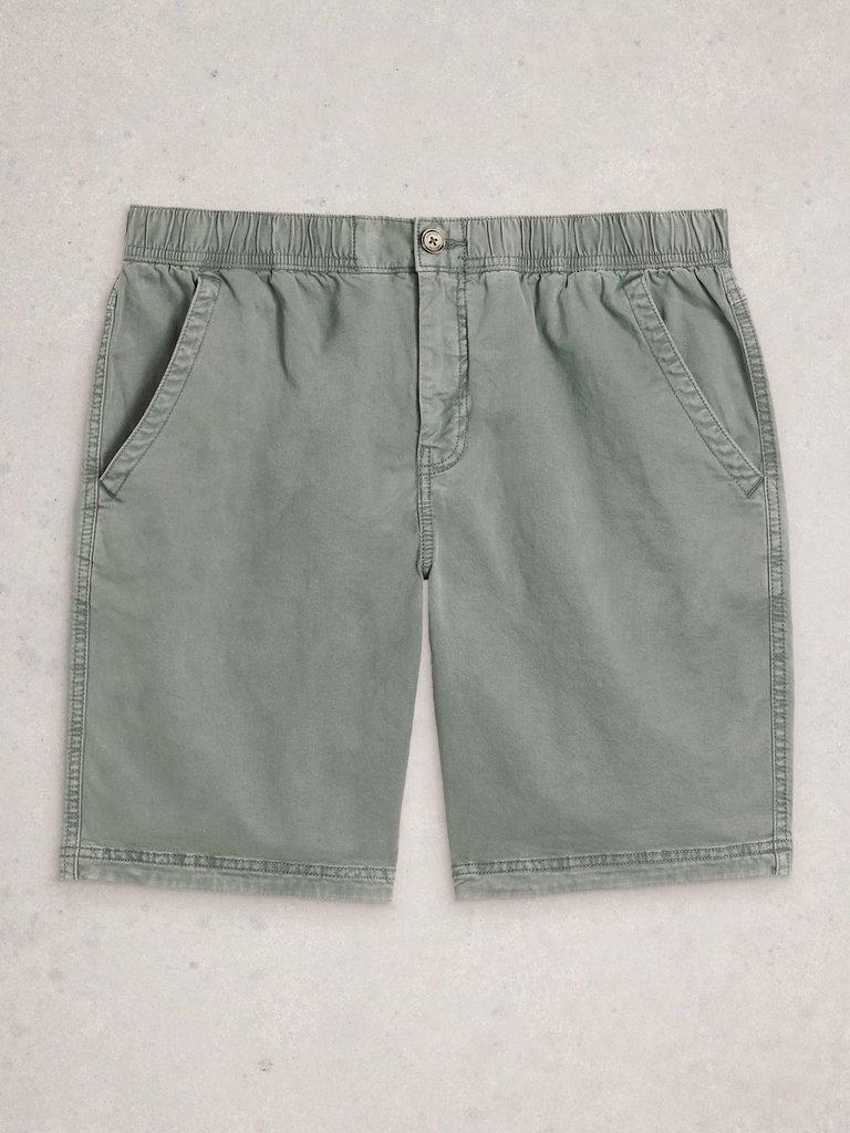 Sutton Drawstring Shorts in LGT GREEN - FLAT FRONT