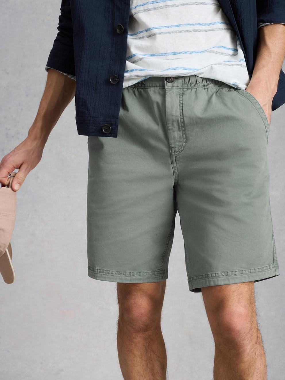 Sutton Drawstring Shorts in LGT GREEN - LIFESTYLE