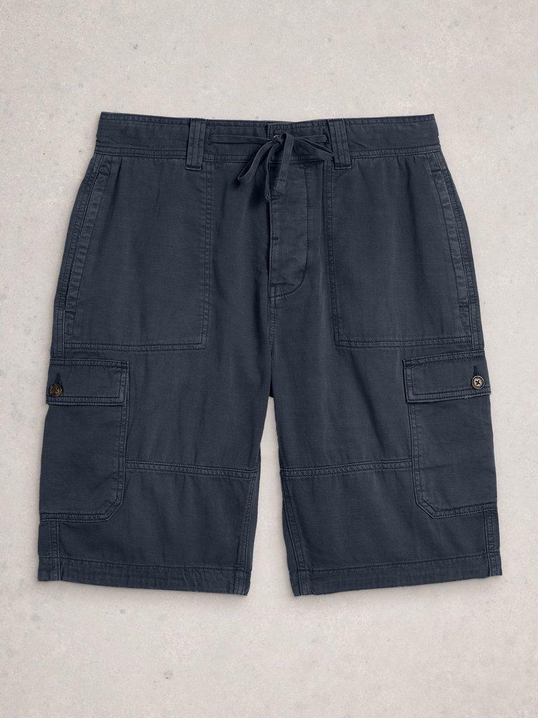 Kemble Cargo Short in DARK NAVY - FLAT FRONT