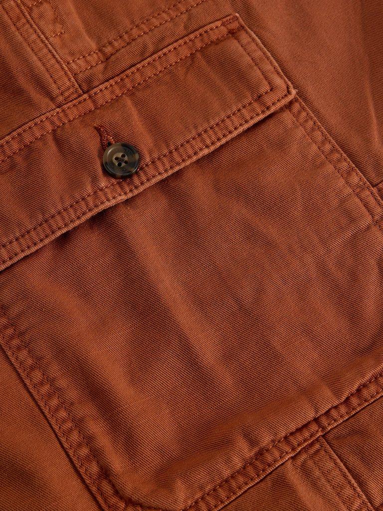 Kemble Cargo Short in MID ORANGE - FLAT DETAIL
