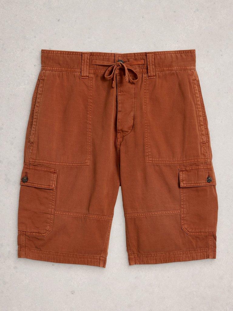 Kemble Cargo Short in MID ORANGE - FLAT FRONT