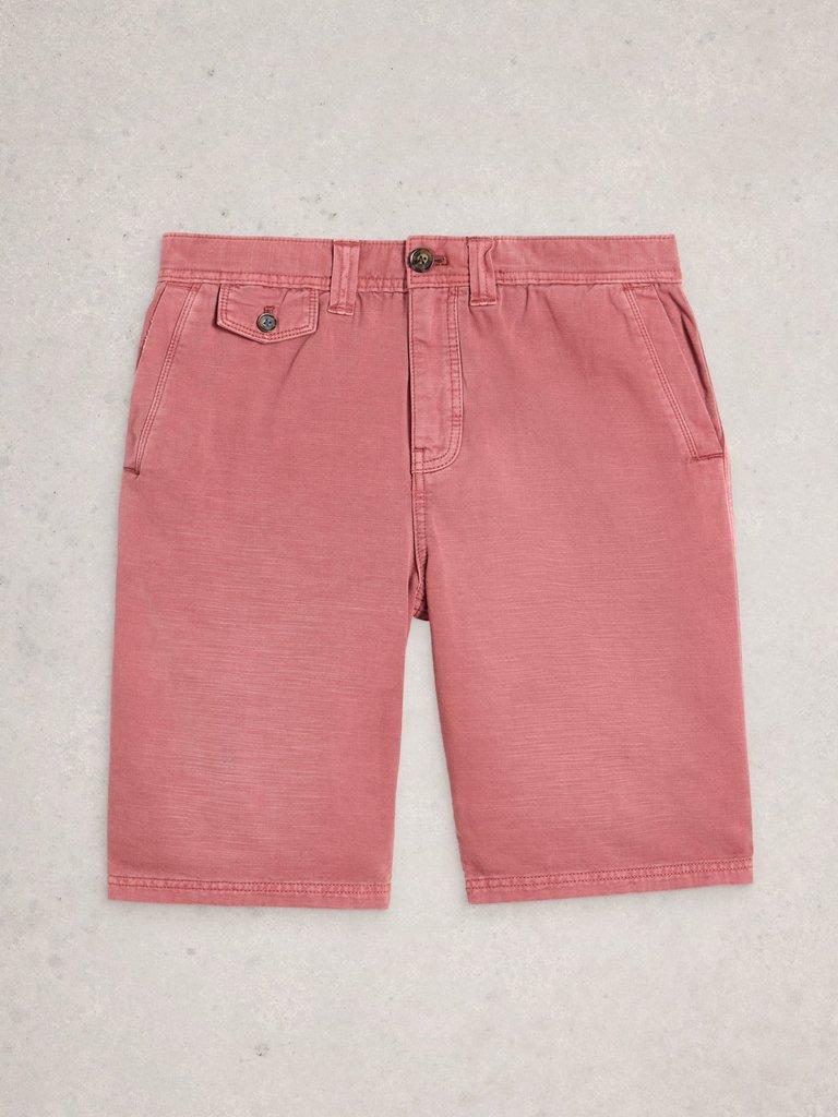 Chapman Casual Short in DEEP RED - FLAT FRONT
