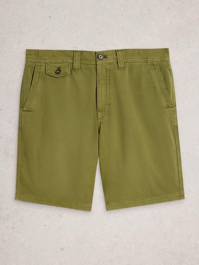 Chapman Casual Short in MID GREEN - FLAT FRONT