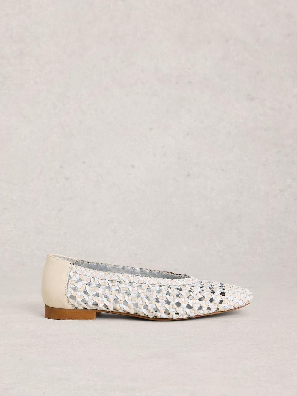Woven Winnie Ballerina in PALE IVORY - LIFESTYLE
