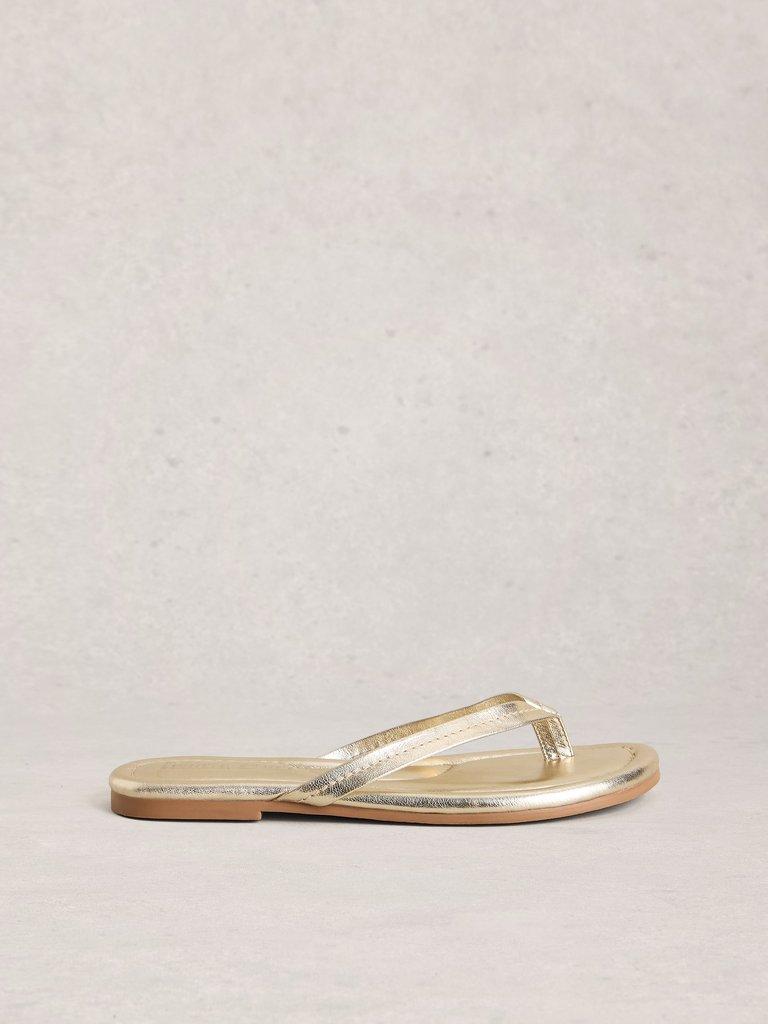 Bay Sandal in GLD TN MET - LIFESTYLE