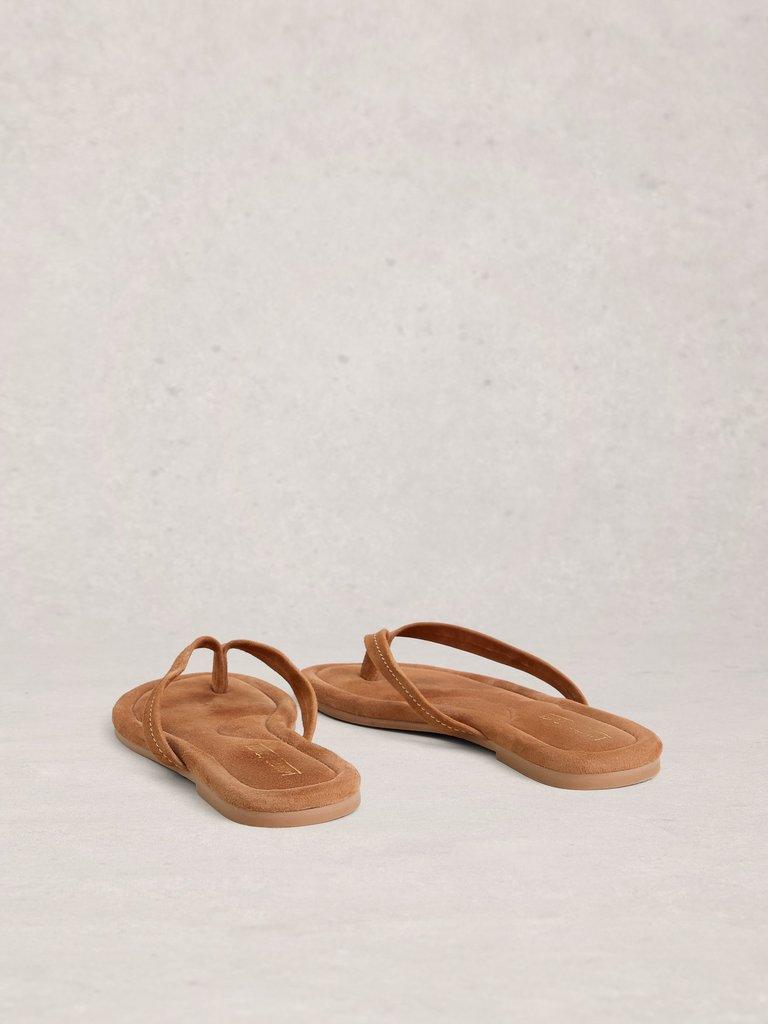 Bay Sandal in MID TAN - FLAT BACK