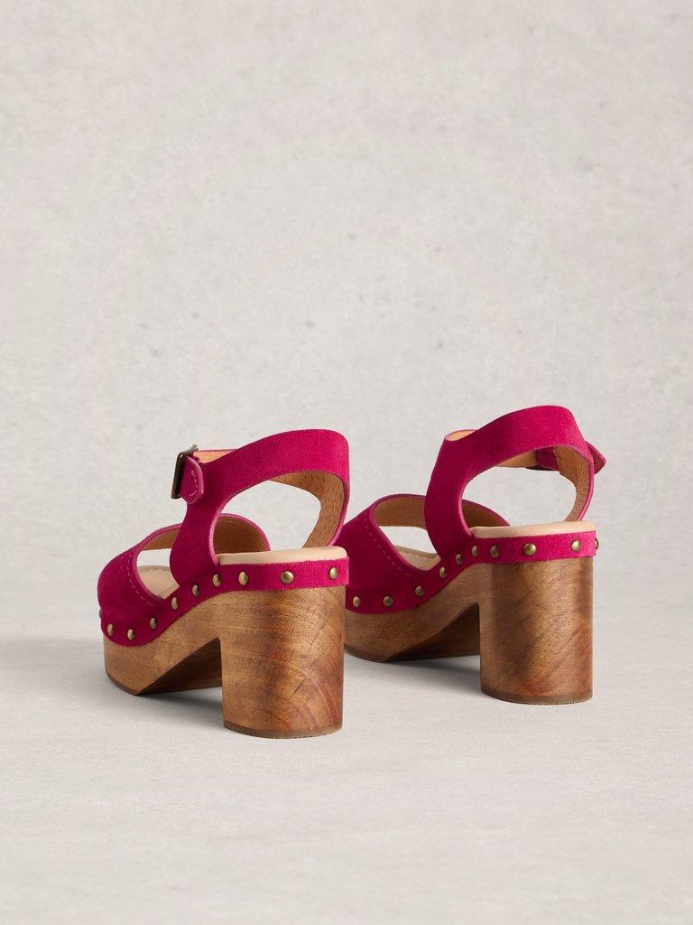 Phoebe Clogs in BRT PINK - FLAT BACK