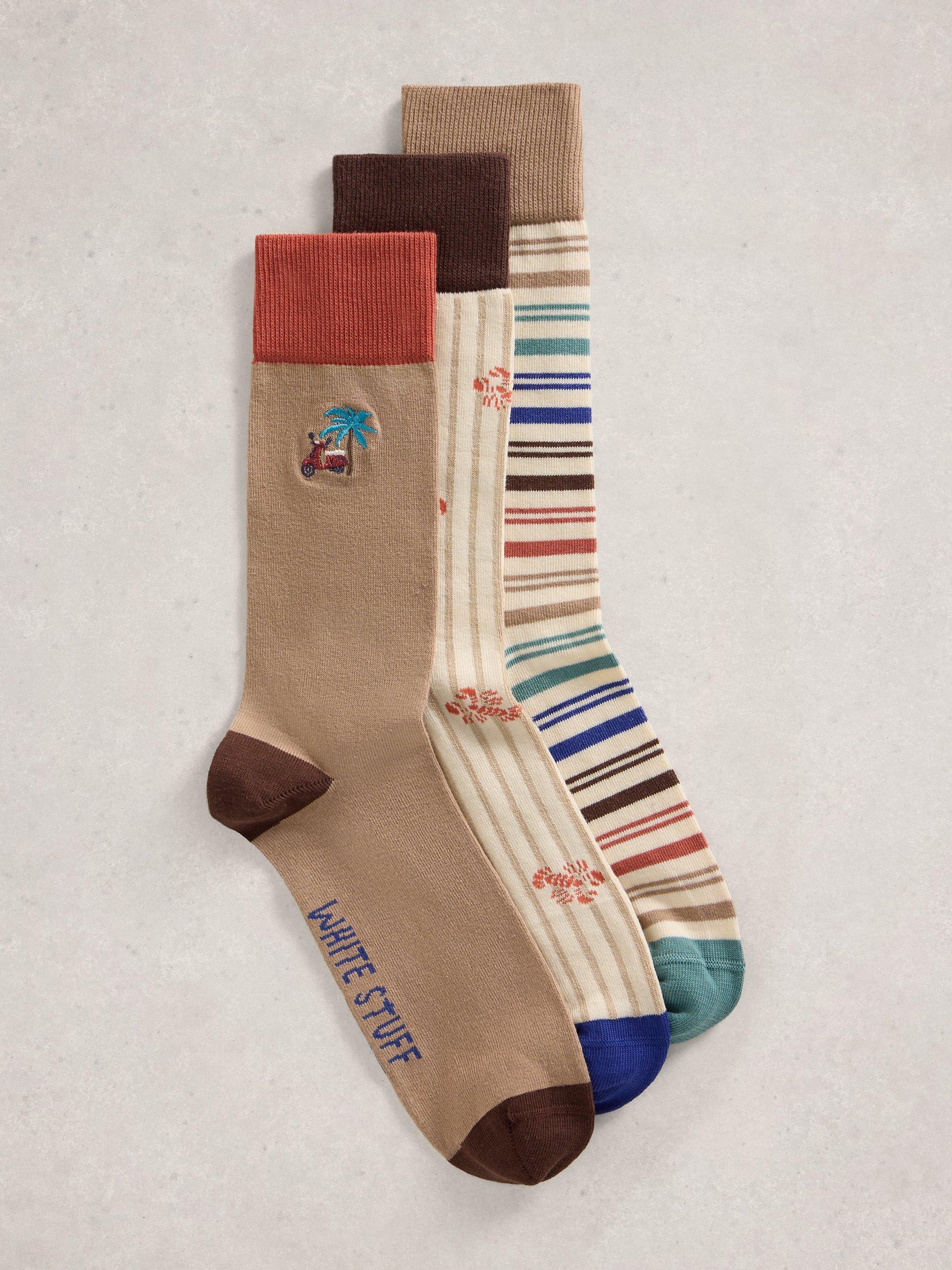 3PK Lobster Ankle Socks