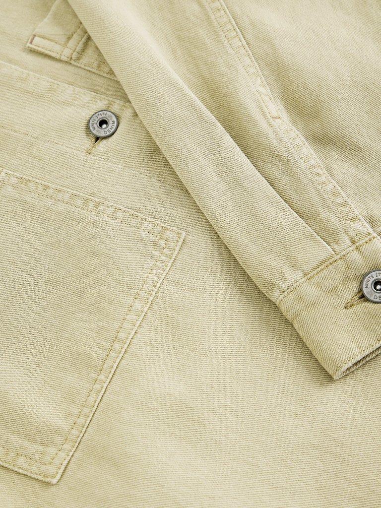 Molly Shacket in LGT GREEN - FLAT DETAIL