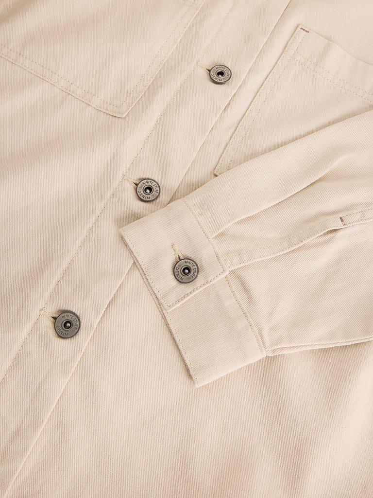 Molly Shacket in NAT WHITE - FLAT DETAIL