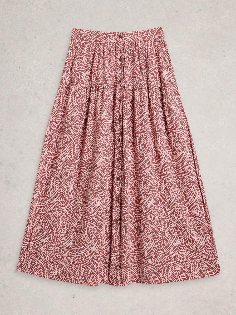 Dana Jersey Maxi Skirt in PINK PR - FLAT FRONT