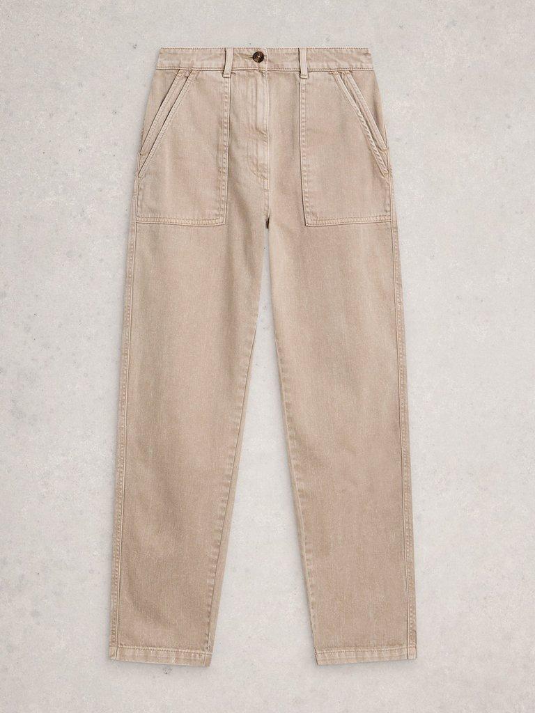 Twister Jean in LGT NAT - FLAT FRONT