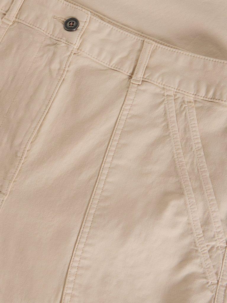 Twister Wide Leg Chino Trouser in NAT WHITE - FLAT DETAIL